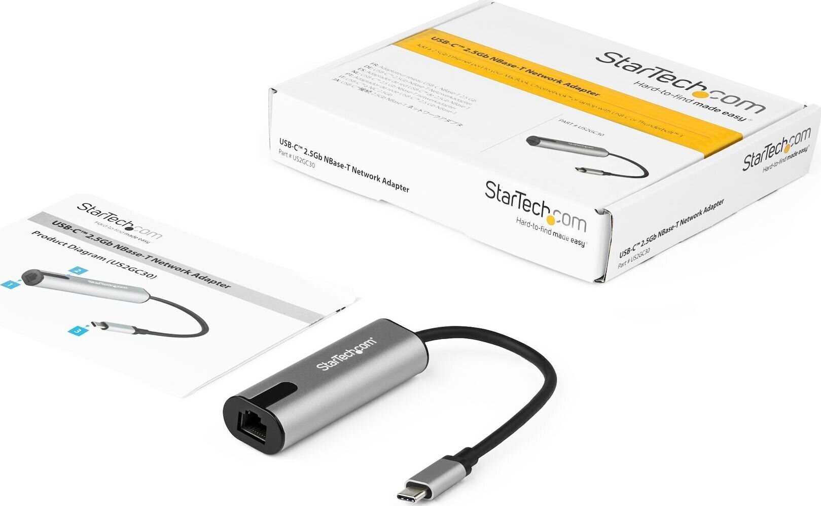 Adapteris StarTech US2GC30 USB 3.0 Type-C / 2.5 Gigabit Etherne cena un informācija | Adapteri un USB centrmezgli | 220.lv