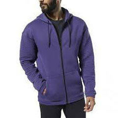 Vīriešu sporta krekls ar kapuci un rāvējslēdzēju FLEECE OTH HOOD Reebok DY7805, violets S2019358 цена и информация | Мужская спортивная одежда | 220.lv