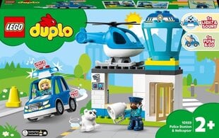 10959 LEGO® DUPLO Policijas iecirknis un helikopters cena un informācija | Konstruktori | 220.lv