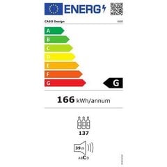 Винный холодильник CASO WineSafe 137 цена и информация | Винные холодильники | 220.lv