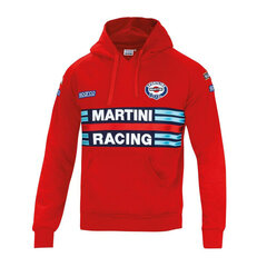 Vīriešu sporta krekls ar kapuci Sparco MARTINI RACING, sarkans S3721355 cena un informācija | Vīriešu jakas | 220.lv