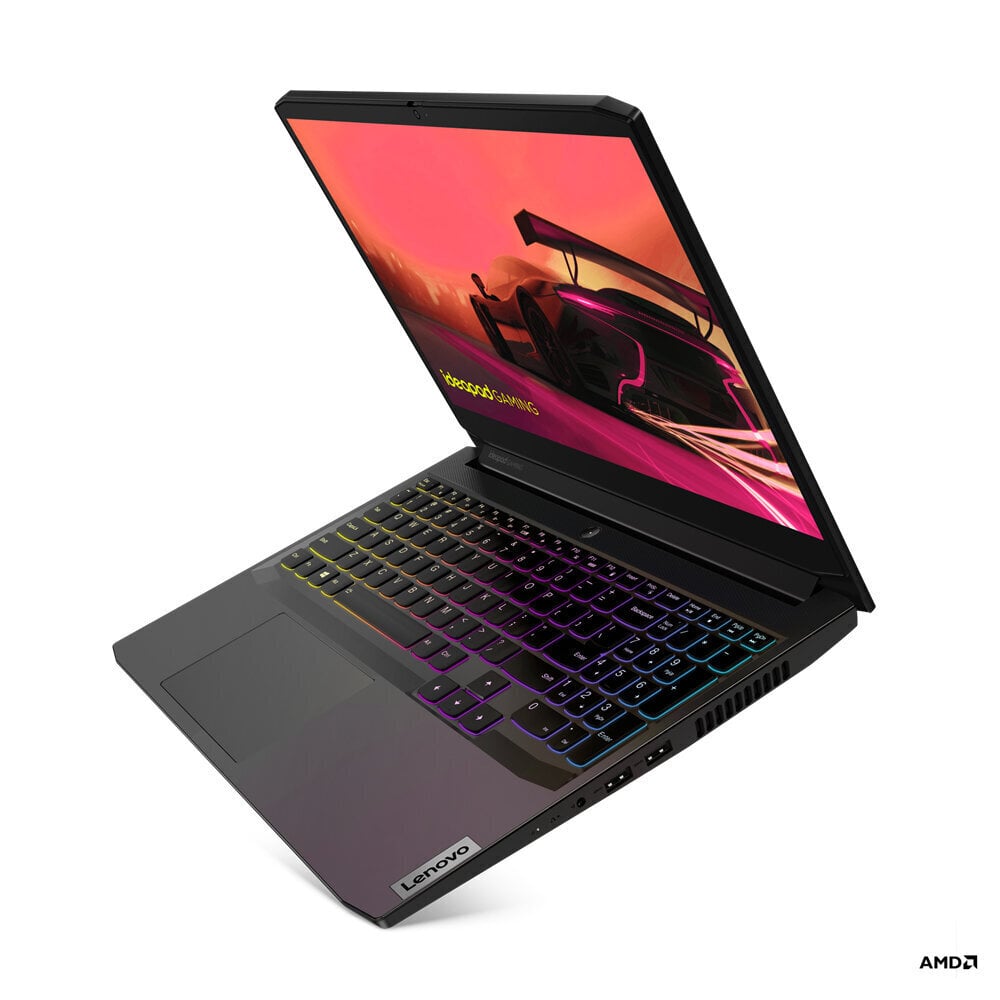 Lenovo IdeaPad Gaming 3 15ACH6 Ryzen 7 5800H 15.6&#34; FHD IPS 250nits AG 16GB DDR4 3200 SSD512 NVMe GeForce RTX 3050 4GB NoOS Shadow Black Portatīvais dators cena un informācija | Portatīvie datori | 220.lv