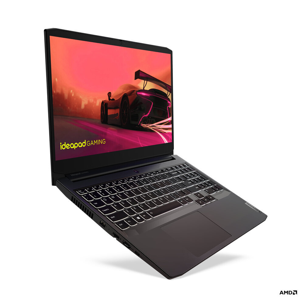 Lenovo IdeaPad Gaming 3 15ACH6 Ryzen 7 5800H 15.6&#34; FHD IPS 250nits AG 16GB DDR4 3200 SSD512 NVMe GeForce RTX 3050 4GB NoOS Shadow Black Portatīvais dators cena un informācija | Portatīvie datori | 220.lv