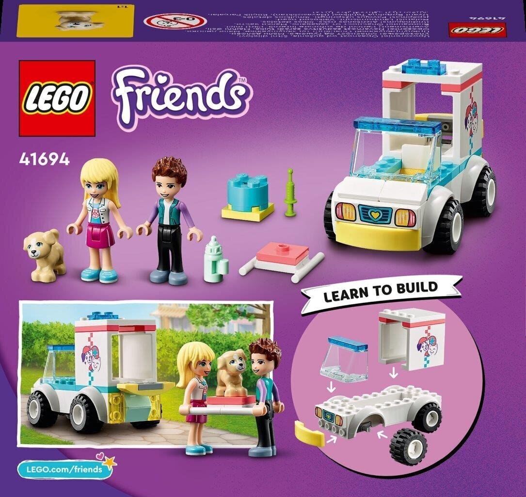 41694 LEGO® Friends Dzīvnieku klīnikas automobilis cena un informācija | Konstruktori | 220.lv