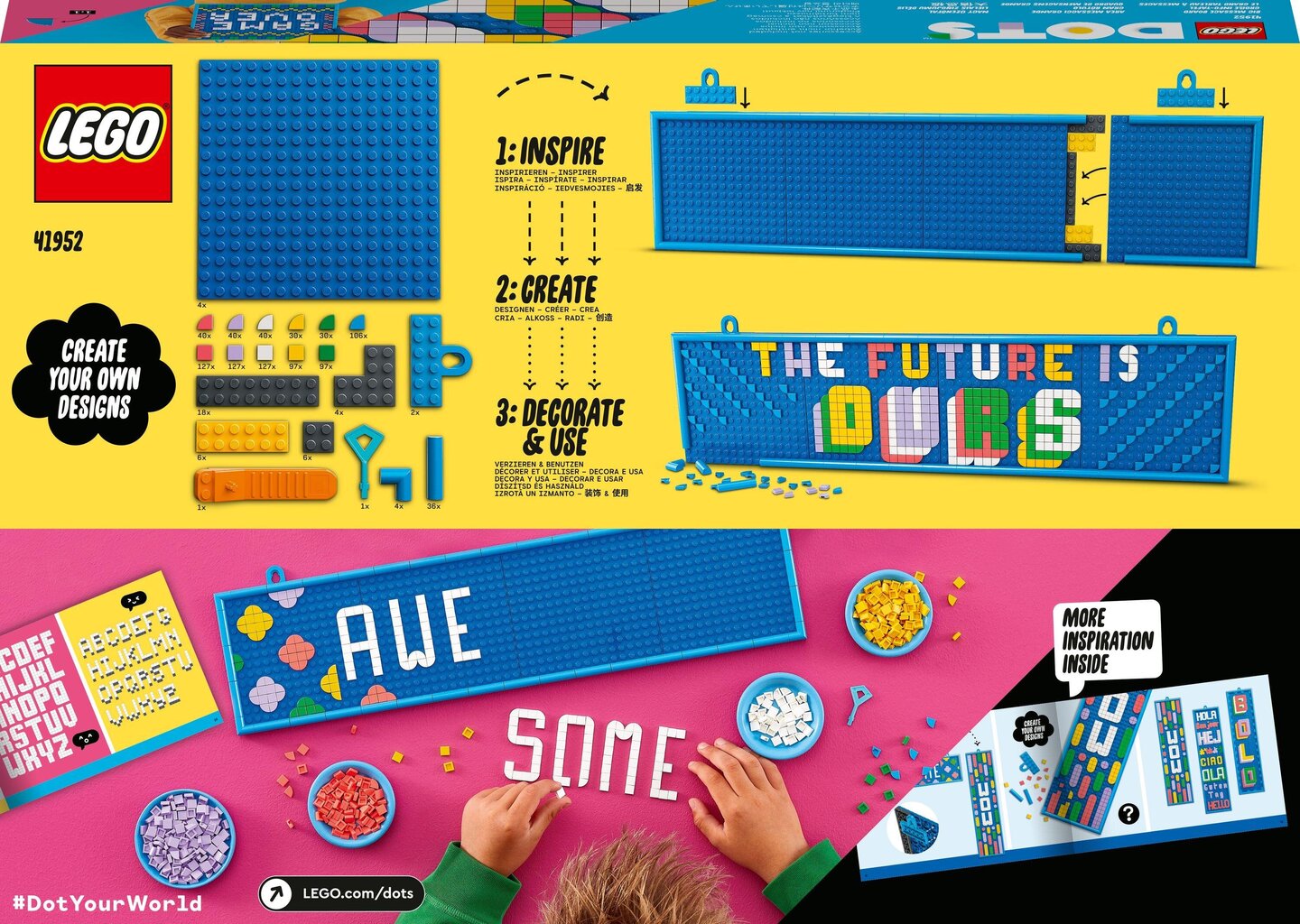 41952 LEGO® DOTS Liels ziņojumu dēlis цена и информация | Konstruktori | 220.lv