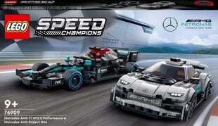 76909 LEGO® Speed Champions. Mercedes-AMG F1 W12 E Performance и Mercedes-AMG Project One цена и информация | Kонструкторы | 220.lv