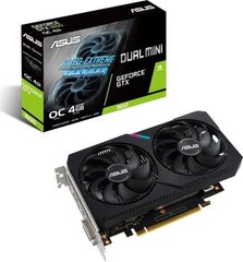 Asus DUAL-GTX1650-O4GD6-MINI cena un informācija | Videokartes (GPU) | 220.lv