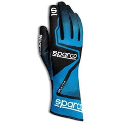 Картинговые перчатки Sparco RUSH, синее/черные, размер 11 (L) S3710651 цена и информация | Мужские шарфы, шапки, перчатки | 220.lv