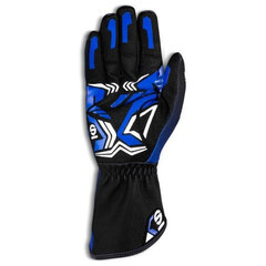 Картинговые перчатки Sparco RUSH, синее/черные, размер 11 (L) S3710651 цена и информация | Мужские шарфы, шапки, перчатки | 220.lv