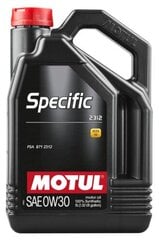 Sintētiskā motoreļļa Motul Specific, 106414, 2312 0W30, 5 l cena un informācija | Motoreļļas | 220.lv