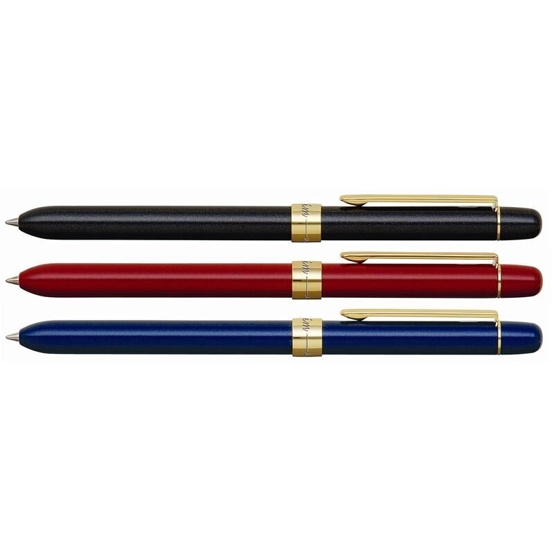 Multifunkciju pildspalva ar mehānisko zīmuli PENAC SLIM, melns+zelts cena un informācija | Biznesa dāvanas | 220.lv
