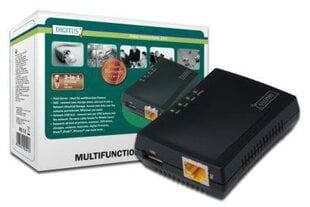 DIGITUS 1-Port USB 2.0 Multifunction Network Server цена и информация | Маршрутизаторы (роутеры) | 220.lv
