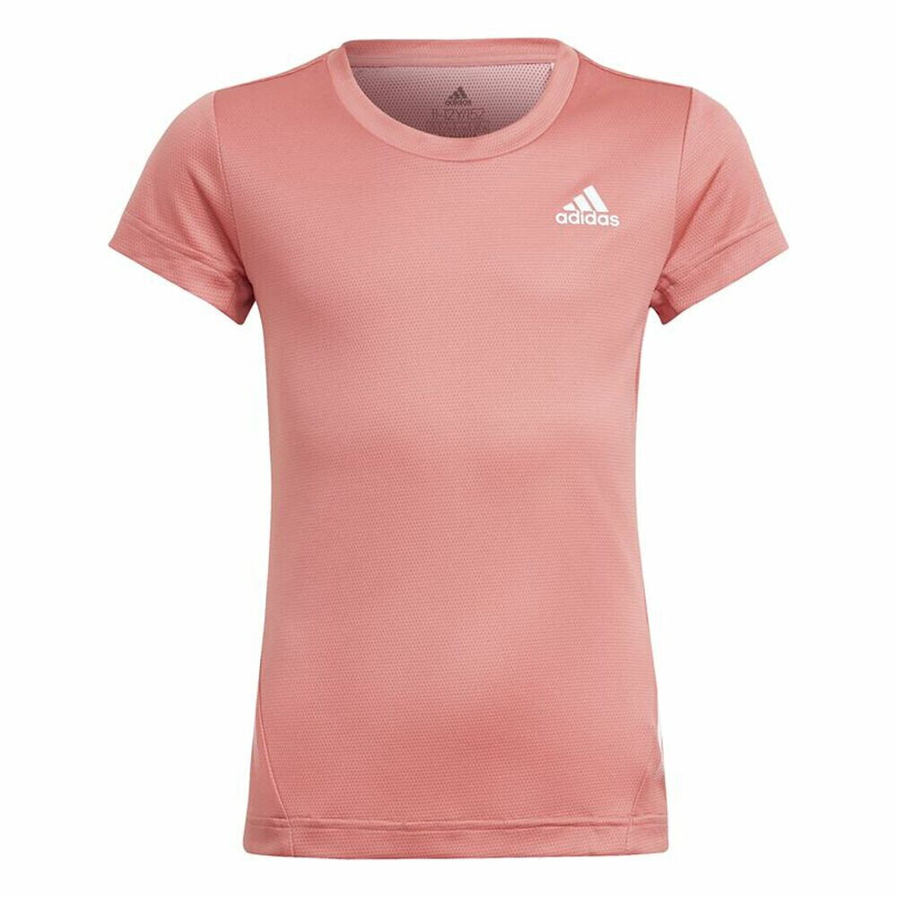 Bērnu T-krekls ar īsām piedurknēm Adidas Aeroready, laša krāsas cena un informācija | Krekli, bodiji, blūzes meitenēm | 220.lv