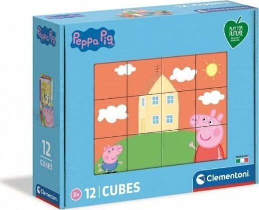 Kubiciņu puzle Clementoni Peppa Pig cena un informācija | Attīstošās rotaļlietas | 220.lv