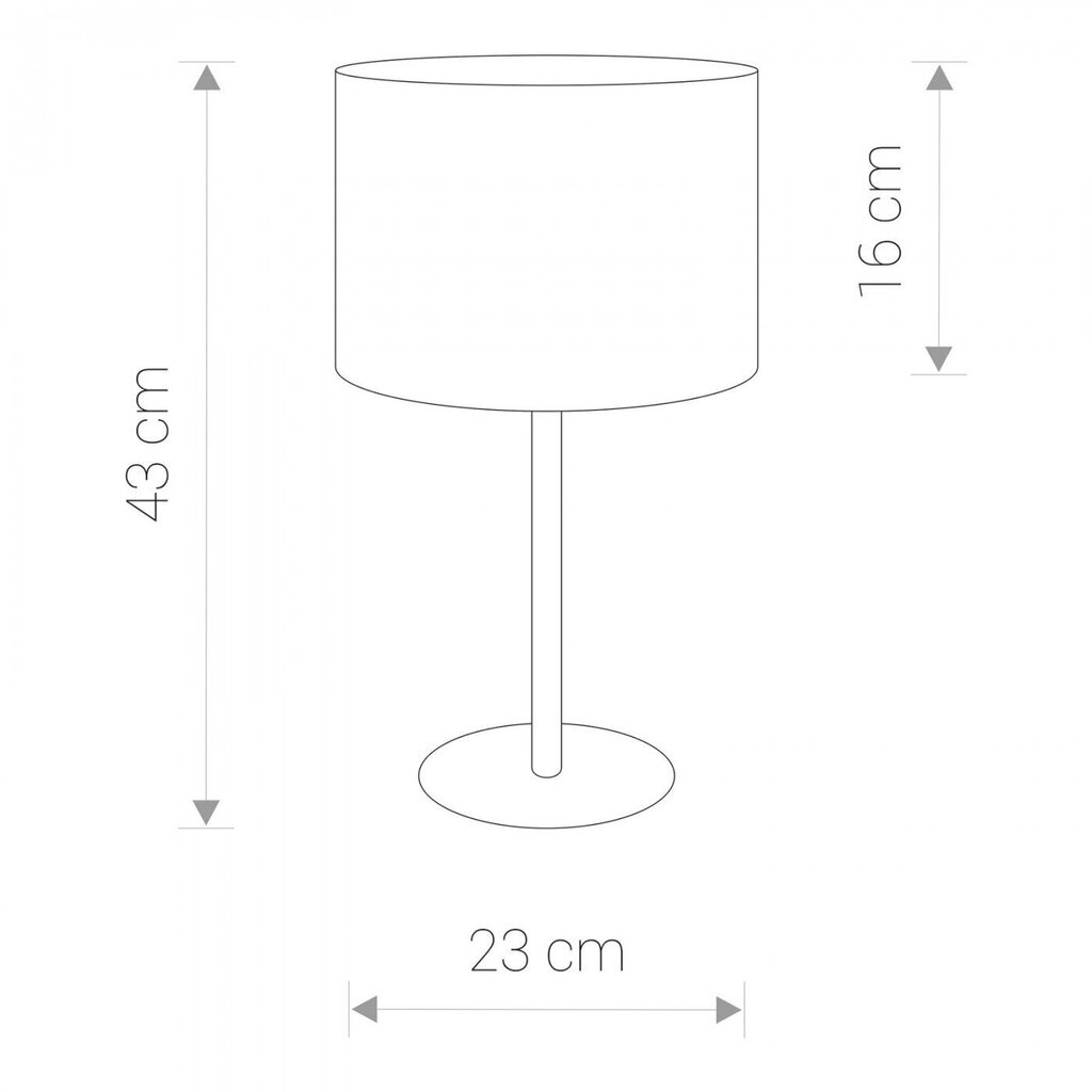 Nowodvorski Lighting galda lampa 8982 Hotel Ecru I cena un informācija | Galda lampas | 220.lv