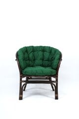 Pīts krēsls NORE Bahama, brūns/tumši zaļš cena un informācija | Dārza krēsli | 220.lv