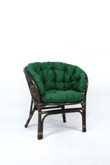 Pīts krēsls NORE Bahama, brūns/tumši zaļš cena un informācija | Dārza krēsli | 220.lv