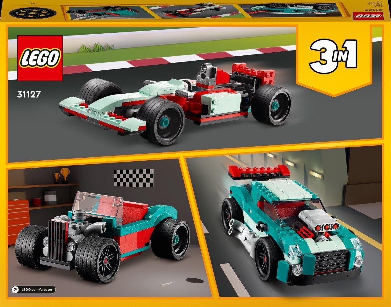 Уличные гонки 31127 LEGO® Creator цена | 220.lv