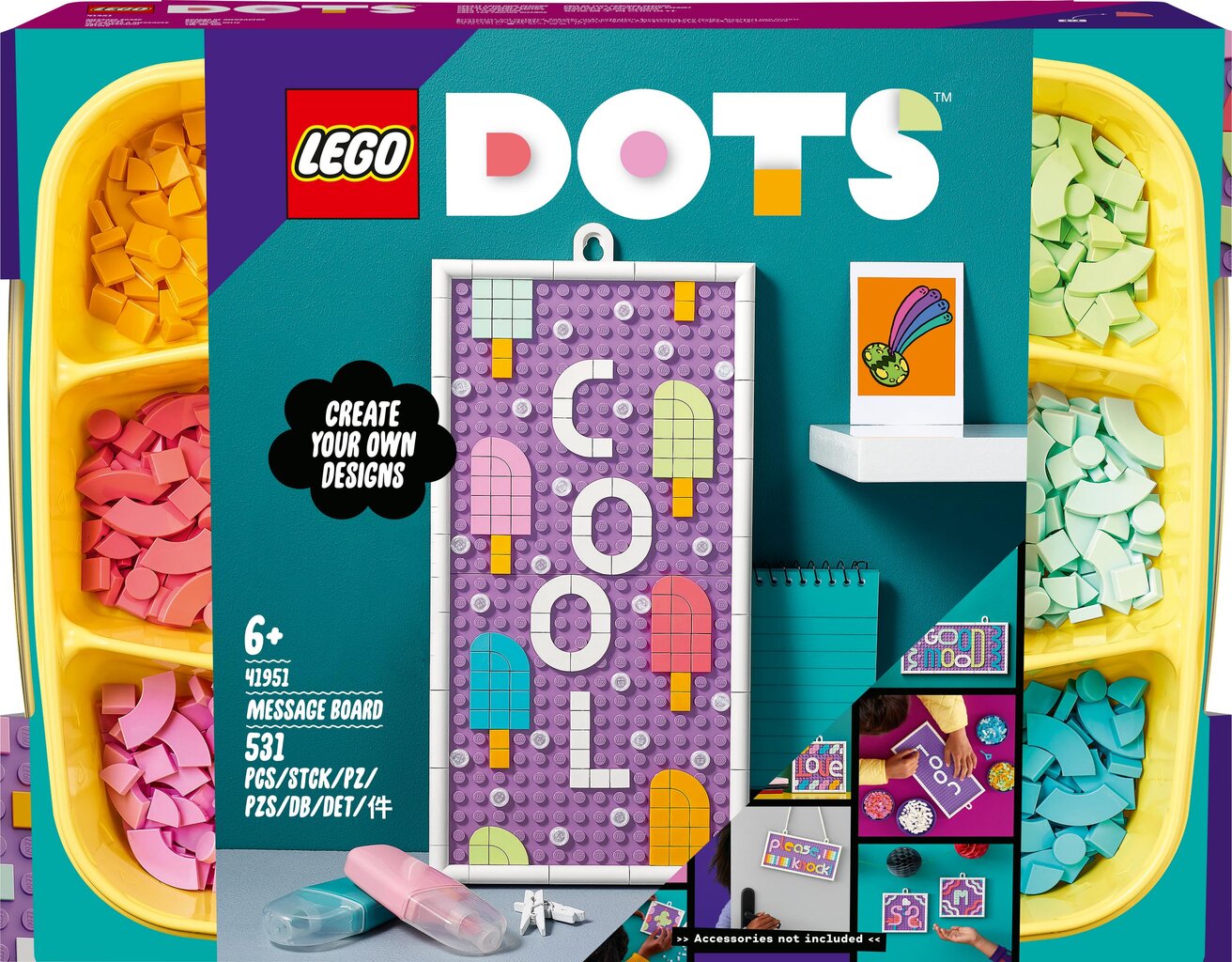 41951 LEGO® DOTS Ziņojumu dēlis цена и информация | Konstruktori | 220.lv