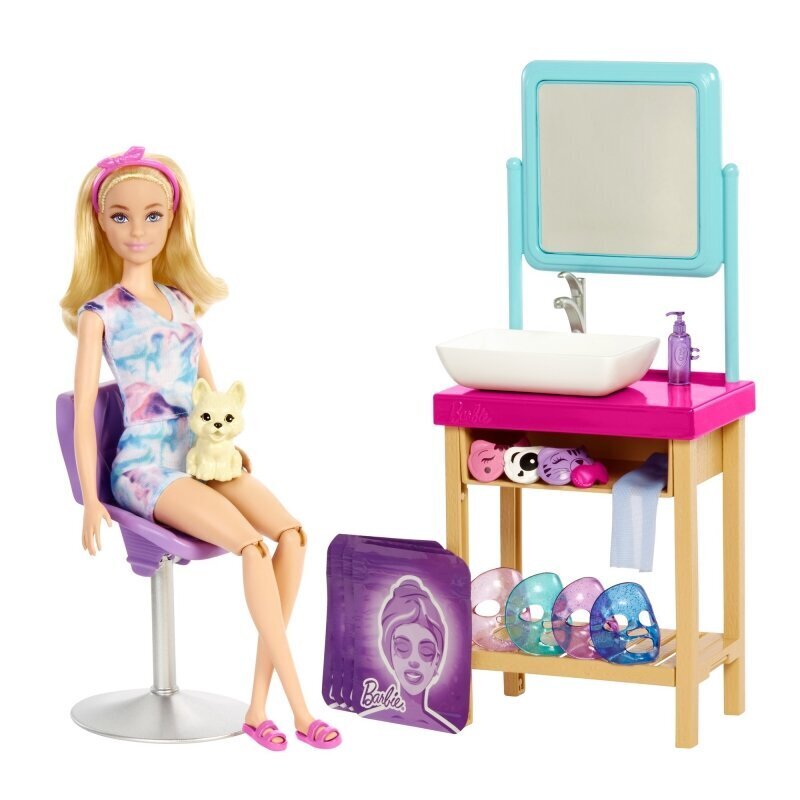 Lelle Barbie sejas masku SPA komplekts, HCM82 cena un informācija | Rotaļlietas meitenēm | 220.lv