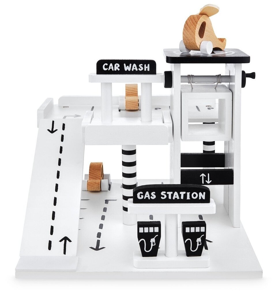 Koka garāža - daudzlīmeņu autostāvvieta ar automašīnu, liftu, helikopteru cena un informācija | Rotaļlietas zēniem | 220.lv