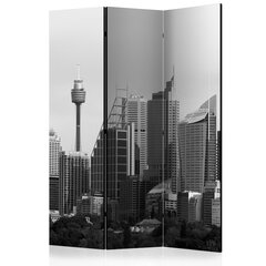 3-daļīgs aizslietnis - Skyscrapers in Sydney [Room Dividers] cena un informācija | Aizslietņi | 220.lv