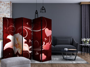 5-daļīgs aizslietnis - Love Message II [Room Dividers] cena un informācija | Aizslietņi | 220.lv