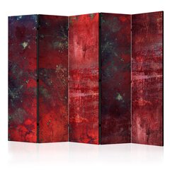 5-daļīgs aizslietnis - Red Concrete II [Room Dividers] cena un informācija | Aizslietņi | 220.lv