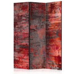 3-daļīgs aizslietnis - Red Metal [Room Dividers] cena un informācija | Aizslietņi | 220.lv