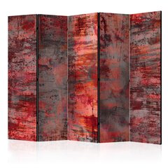 5-daļīgs aizslietnis - Red Metal II [Room Dividers] cena un informācija | Aizslietņi | 220.lv