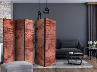 5-daļīgs aizslietnis - Red Metal Sheet II [Room Dividers] cena un informācija | Aizslietņi | 220.lv