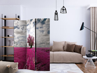 3-daļīgs aizslietnis - Magenta meadow [Room Dividers] cena un informācija | Aizslietņi | 220.lv