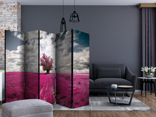 5-daļīgs aizslietnis - Magenta meadow II [Room Dividers] cena un informācija | Aizslietņi | 220.lv