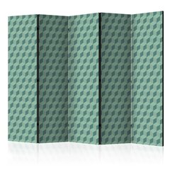 5-daļīgs aizslietnis - Monochromatic cubes II [Room Dividers] cena un informācija | Aizslietņi | 220.lv