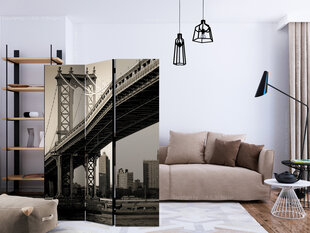 3-daļīgs aizslietnis - Manhattan Bridge, New York [Room Dividers] cena un informācija | Aizslietņi | 220.lv