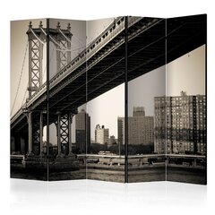 5-daļīgs aizslietnis - Manhattan Bridge, New York II [Room Dividers] cena un informācija | Aizslietņi | 220.lv