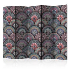 5-daļīgs aizslietnis - Oriental Kaleidoscope II [Room Dividers] cena un informācija | Aizslietņi | 220.lv