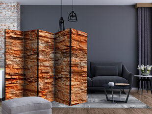 5-daļīgs aizslietnis - Orange Stone II [Room Dividers] cena un informācija | Aizslietņi | 220.lv