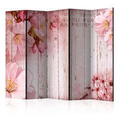5-daļīgs aizslietnis - Pink apple blossoms II [Room Dividers] cena un informācija | Aizslietņi | 220.lv