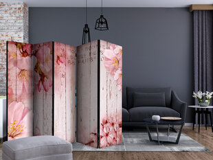 5-daļīgs aizslietnis - Pink apple blossoms II [Room Dividers] cena un informācija | Aizslietņi | 220.lv