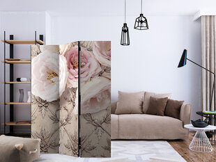 3-daļīgs aizslietnis - Romantic beige [Room Dividers] cena un informācija | Aizslietņi | 220.lv