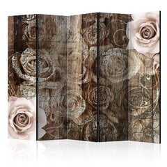 5-daļīgs aizslietnis - Old Wood & Roses II [Room Dividers] цена и информация | Мобильные стенки | 220.lv