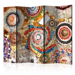 5-daļīgs aizslietnis - Moroccan Mosaic II [Room Dividers] cena un informācija | Aizslietņi | 220.lv