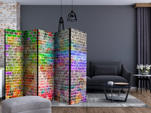 5-daļīgs aizslietnis - Rainbow Wall II [Room Dividers] cena un informācija | Aizslietņi | 220.lv