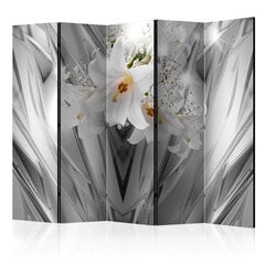 5-daļīgs aizslietnis - Steel Lilies II [Room Dividers] cena un informācija | Aizslietņi | 220.lv