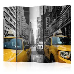 5-daļīgs aizslietnis - New York taxi II [Room Dividers] cena un informācija | Aizslietņi | 220.lv