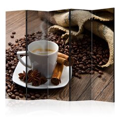 5-daļīgs aizslietnis - Star anise coffee II [Room Dividers] cena un informācija | Aizslietņi | 220.lv