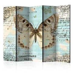 Ширма Postcard with butterfly цена и информация | Мобильные стенки | 220.lv