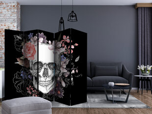 Ширма Skull and Flowers цена и информация | Мобильные стенки | 220.lv