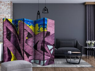 5-daļīgs aizslietnis - Street art - graffiti II [Room Dividers] cena un informācija | Aizslietņi | 220.lv